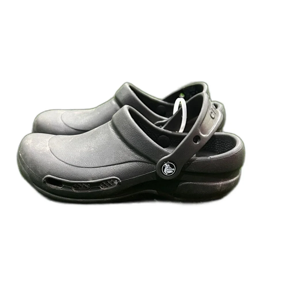 CROCS Black Loafers Slip On Shoes Clogs Mules Mens 5 Womens 7 Casual Comfort
